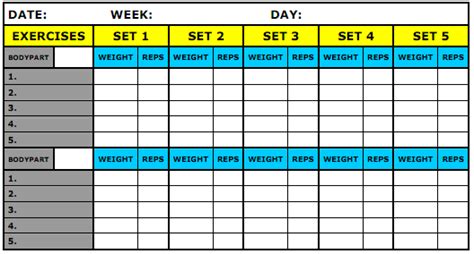 The excel template builder facilitates template design by automating the insertion of simple mappings, providing preview functionality, and enabling direct connection to the bi publisher server. Pin by Joan Carter on Workout Life | Workout log, Fitness ...