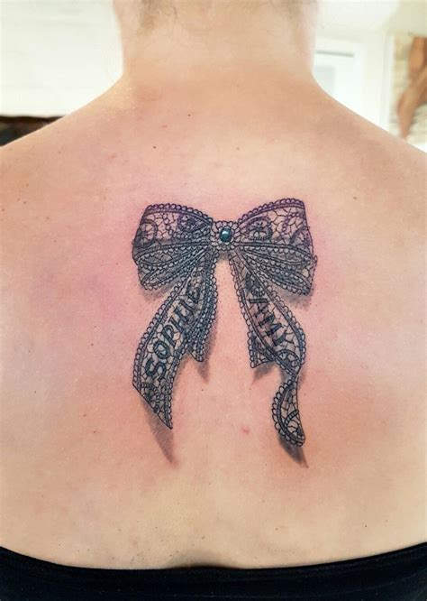 Lace Bow By Martyn At Fine Art Tattoo Studio Ramsgate Uk Bow Tattoo