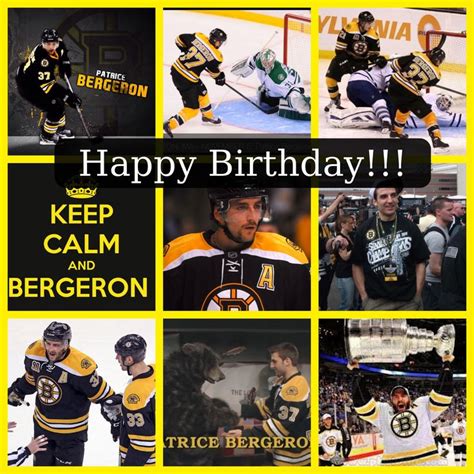 Happy Birthday Bergy Boston Bruins Bruins