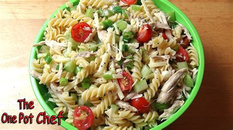 The One Pot Chef Show Light And Tangy Pasta Salad One Pot Chef
