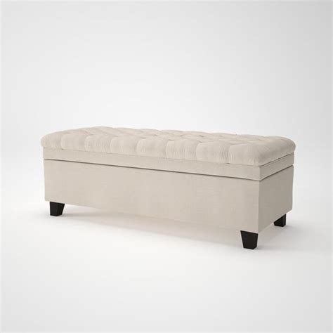 Hastings Tufted Fabric Storage Ottoman Bench By Christopher Knight Home