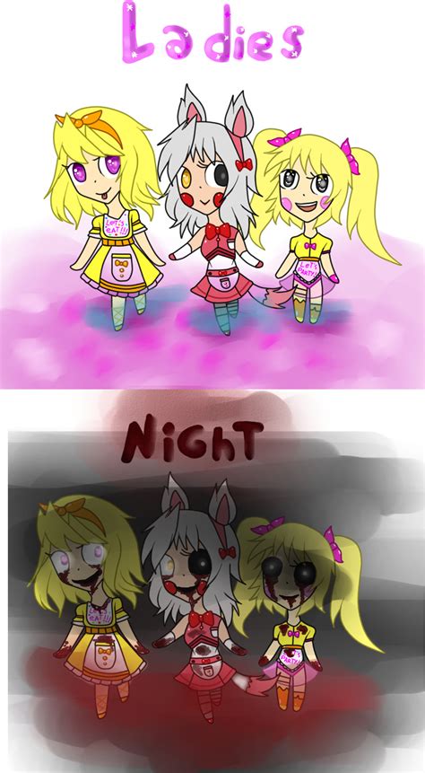 Ladies Night~ The Mangle Chica Toy Chica By Shoppet Sky On Deviantart