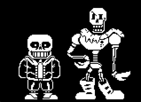 Sans And Papyrus 3 Pixel Art Maker