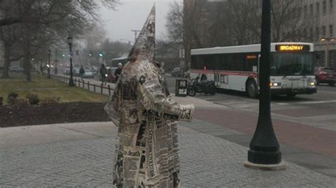Iowa Professor Creates Kkk Statue To Protest Racism After Ferguson