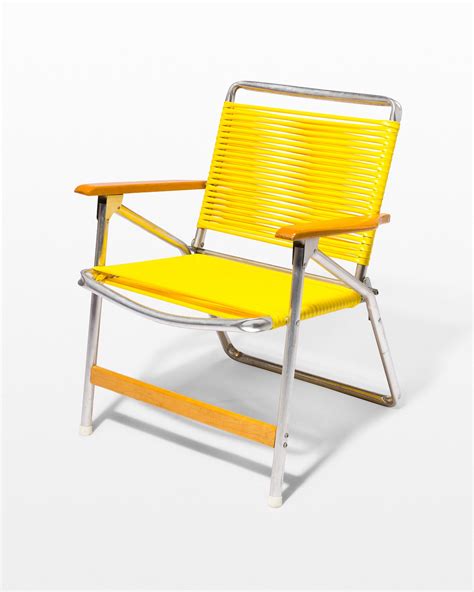 Ch619 Sunshine Yellow Beach Chair Prop Rental Acme Brooklyn