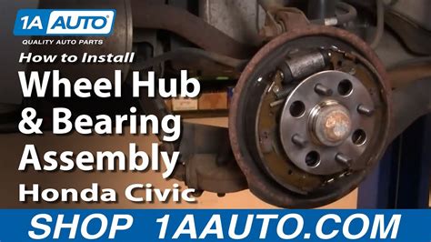 How To Install Replace Rear Wheel Hub Bearing Assembly Honda Civic
