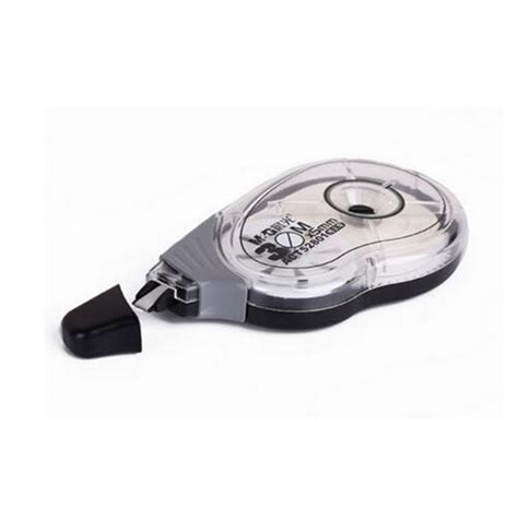 Black Roller Correction Tape White Out 30m Long Study Office Stationery