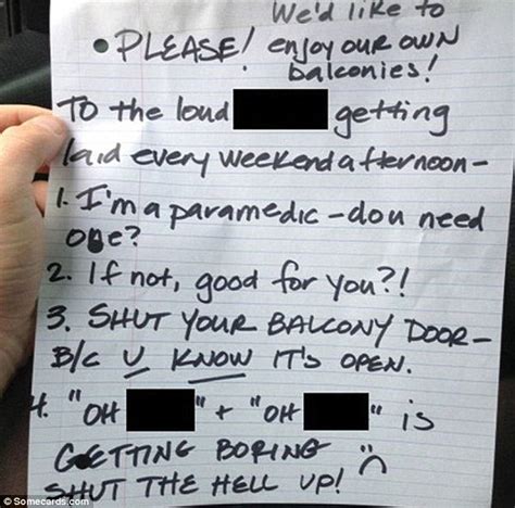 Hilarious Notes Pleading With Neighbours To Keep It Down