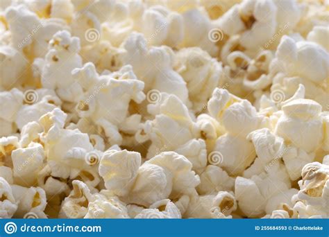 Popcorn Close Up Stock Image Image Of Food Snack Salty 255684593