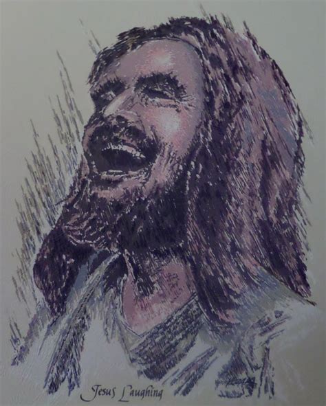 Portrait Of Jesus Laughing Jesus Laughing Laughing Jesus Picture