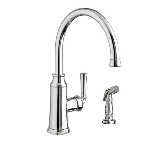 Installing a new faucet in your kitchen makes a great diy project for your home and is not as hard as step #3: American Standard Portsmouth High-Arc Single-Handle ...
