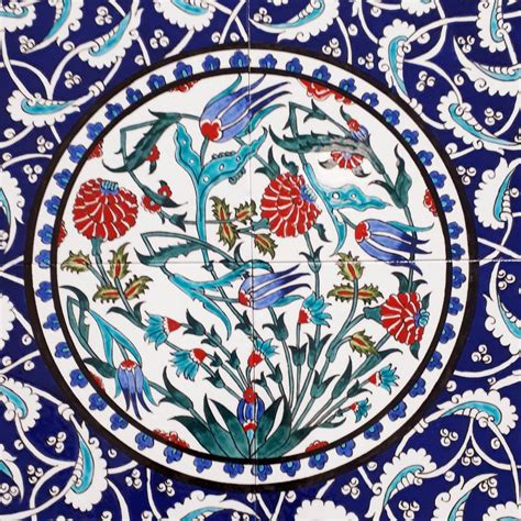 Turkish Iznik Tile Boardtraditional Wall Decoruniquely Etsy