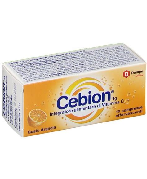 Cebion Integratore Alimentare Di Vitamina C 10 Compresse Effervescenti