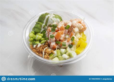 Poke Hawaiian Dish Raw Fish Salad Served As An Appetizer Or Main