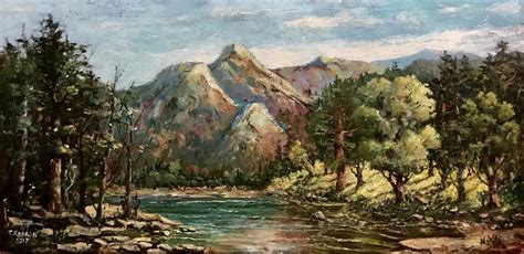 Western Mountains Painting By Thomas Kearon Fine Art America