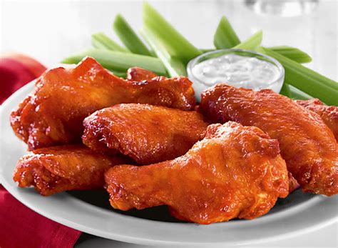 Simple ingredients · great taste · simple recipes · quick & easy Authentic Buffalo Wings with Blue Cheese Dip & Celery ...