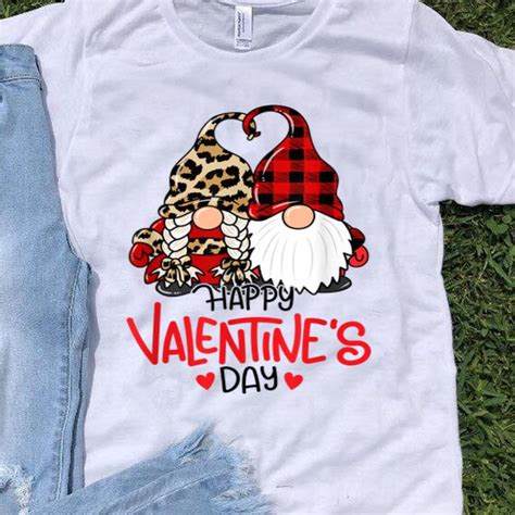 Design them online in minutes. Happy Valentine's Day Gnomes Couple Valentines Day shirt ...