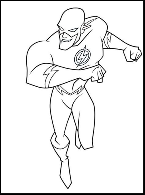 The Flash Coloring Pages Pdf To Print Free Coloring Sheets