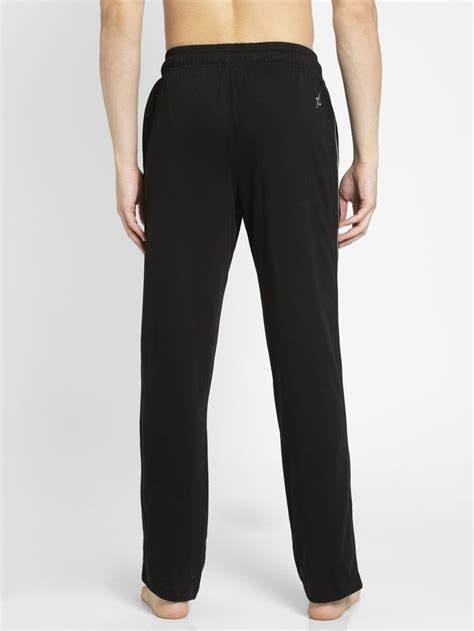 Buy Black And Grey Melange Regular Fit Track Pant With Drawstring Closure