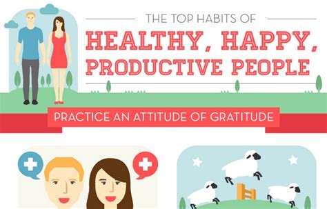 The Top Habits Of Healthy Happy Productive People Infographic