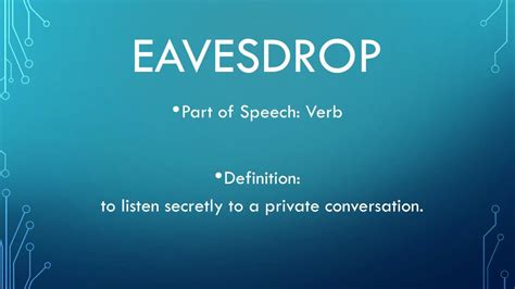 Eavesdrop Meaning