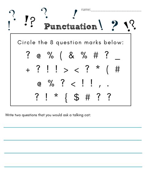 Punctuation Worksheet Free Punctuation Worksheets Free Punctuation