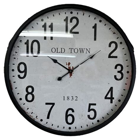 Old Town Iron Wall Clock Homelandz