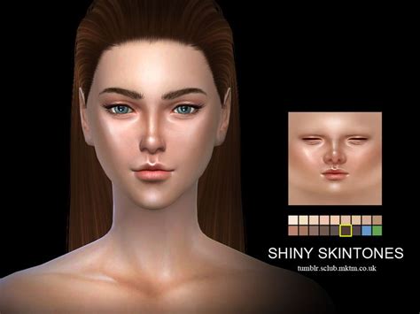 S Club Ts4 Wmll Shiny Skintonesf10 Sims 4 Cc Skin Sims 4 Cc