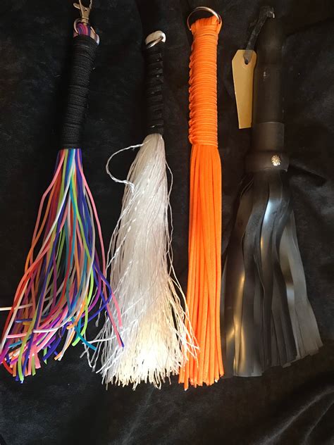 Dungeon Master Or Mistress Set Of 4 Mini Floggers Vegan Friendly Bdsm Impact Play Fetish