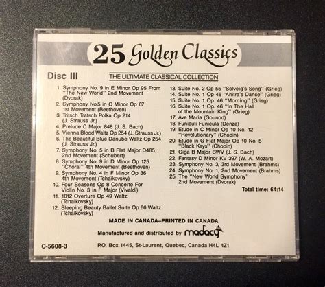 25 Golden Classics The Ultimate Classical Collection Vol 3 Cd Ebay