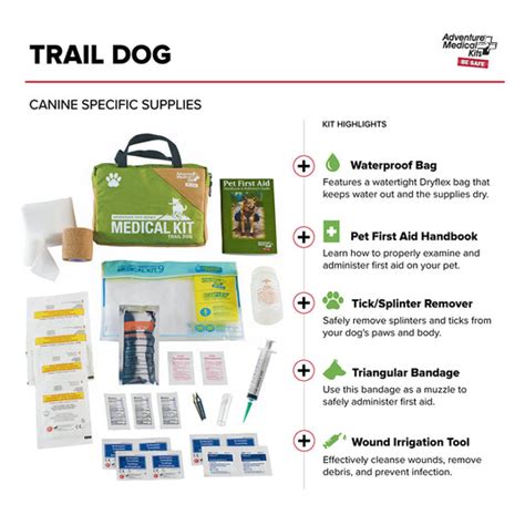 Adventure Medical Dog Series Trail Dog First Aid Kit 0135 0115