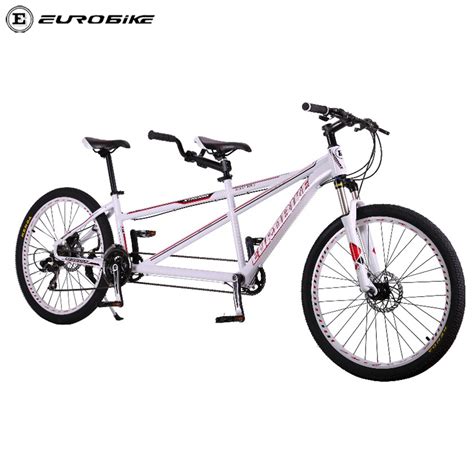 Eurobike Tandem Bike 26 Inch Aluminum Electric Tandem Bicycle Double