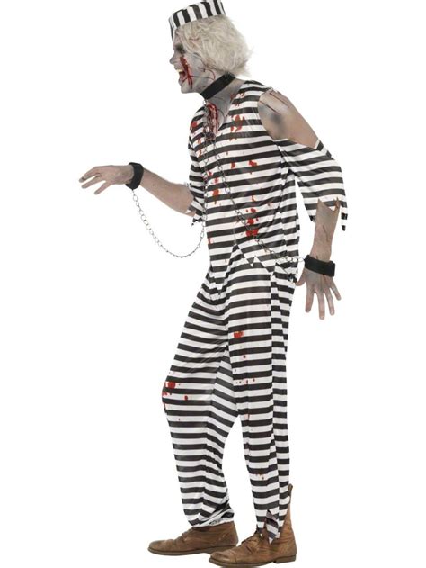 Zombie Convict Fancy Dress Costume All Mens Halloween Costumes