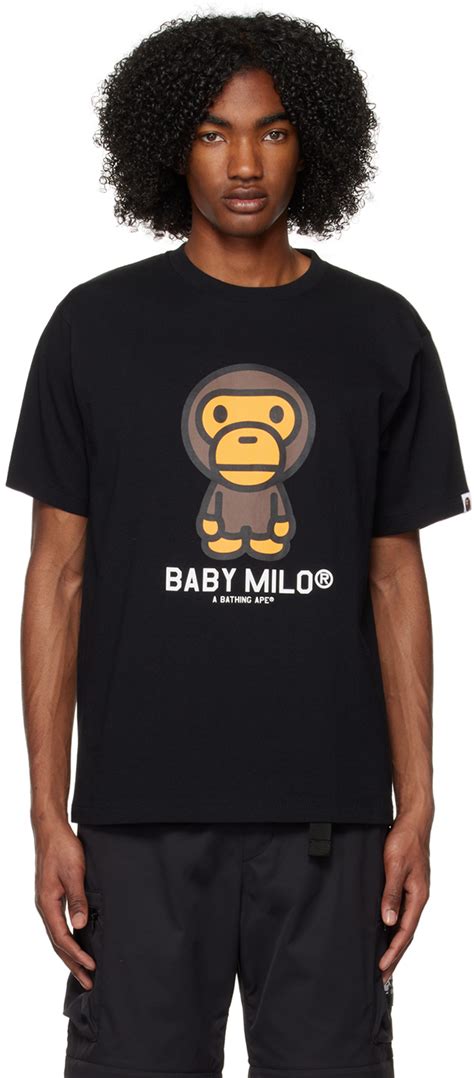 Bape Black Baby Milo T Shirt Ssense Uk