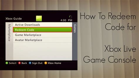 Sign in or create an account to redeem your code. How to Redeem Code for Xbox Live Game Console - YouTube