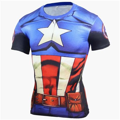 Camiseta Superhéroes Capitán América Camisetas Superheroes Camisetas