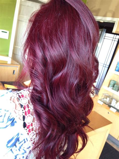 Rich Red Hint Of Violet Hint Maroonbobhairstyles Red Rich Violet