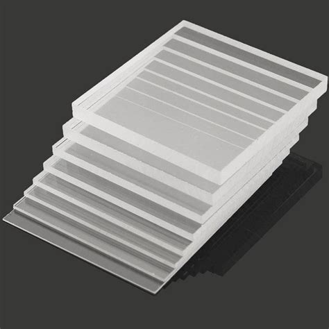 Clear Acrylic Sheet 2 4pcs Plate Laser Cut Perspex Plastic Thick 2 4 5 6 8 10mm Ebay