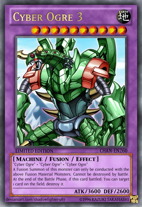 Cyber Ogre 3 Custom Yugioh Cards Yugioh Dragons Yugioh Cards