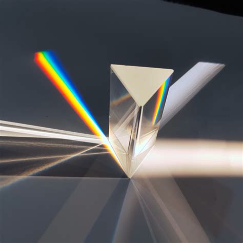 30x30x60mm Triangular Optical Prism Bk7 Glass Physics Teaching