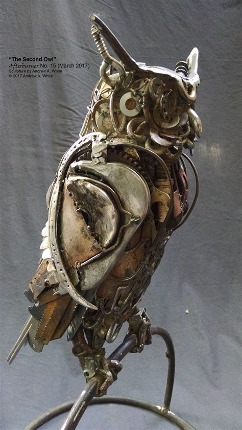 The Second Owl Scrap Metal Sculpture Scrap Metal Art Metal Art Welded Metal Sculpture