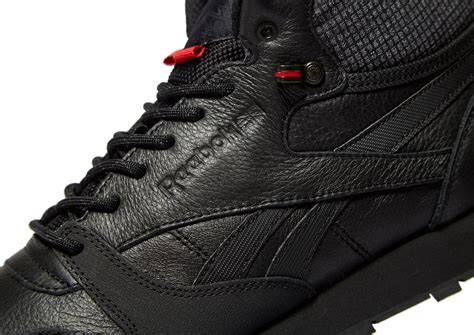 Lyst Reebok Classic Leather Mid In Black For Men