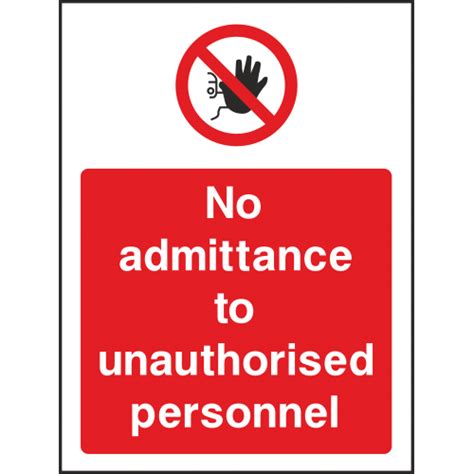No Admittance Sign With Uk