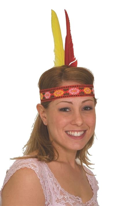Indian Native American Feather Headband Headdress Headpiece Accessory