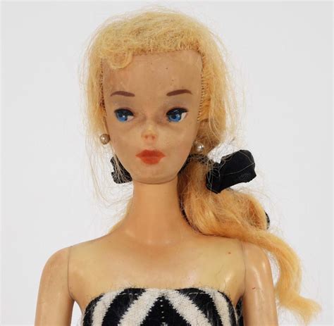 Sold At Auction 1959 Mattel Barbie 3 Blonde Ponytail Doll
