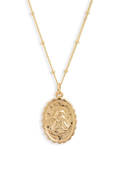 Gold Coin Necklace 14k Gold Necklace Layered Necklace Gold Pendant
