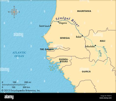 Senegal River Maps Cartography Geography Senegal Hi Res Stock