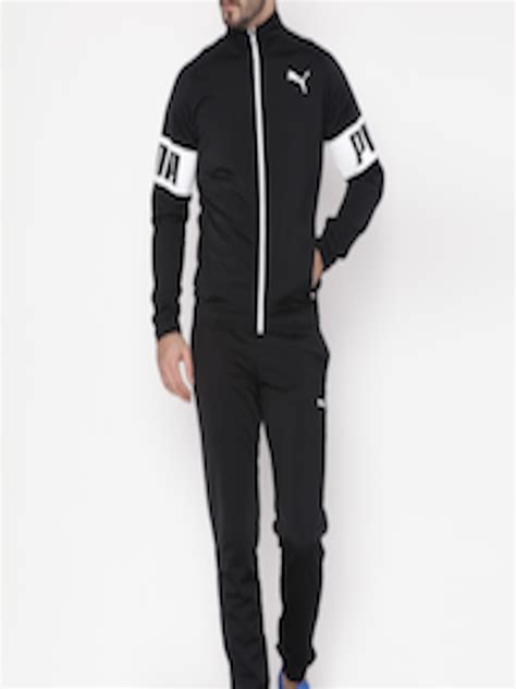 Buy Puma Black Regular Fit Rebel Tricot Tracksuit Tracksuits For Men