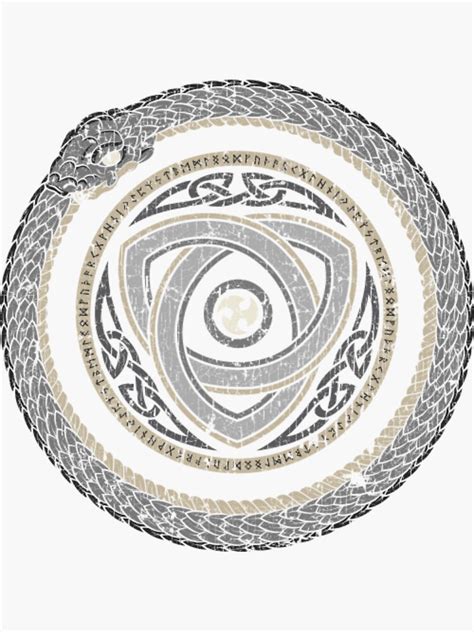 Norse Mythology Ouroboros Viking Jormungandr Norse Pagan Serpent