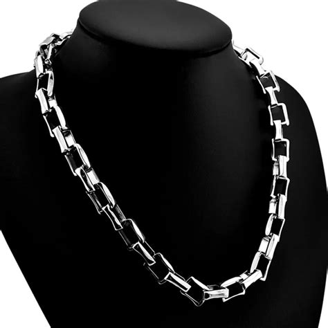 New Mens 925 Sterling Silver Necklace 105mm49cm Size Solid Silver